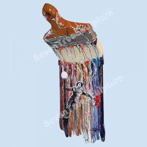 paint brush sculpture