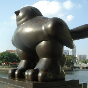 Fernando bird Botero sculpture (1)