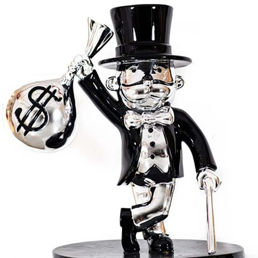 Fiberglass monopoly man art for sale