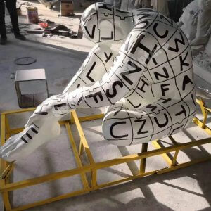 Fiberglass rabarama man sculpture (4)
