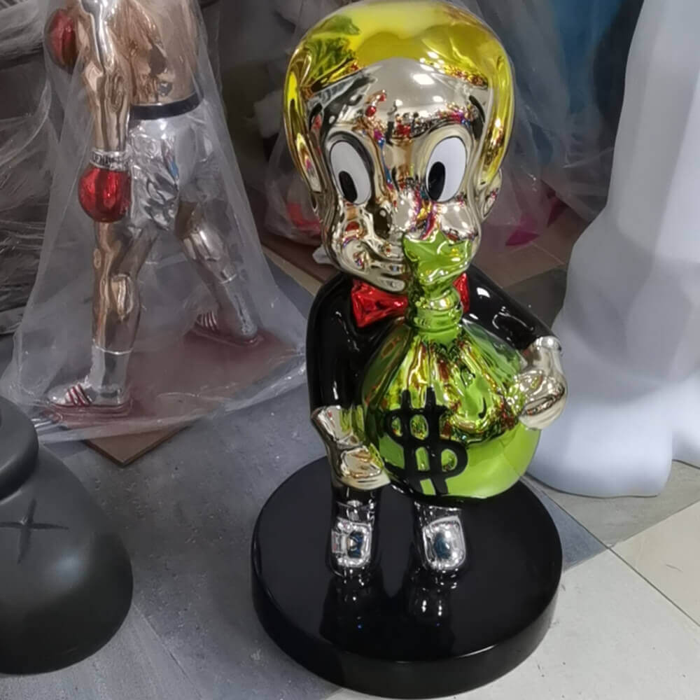 Fiberglass Richie Rich Dollars Sculpture