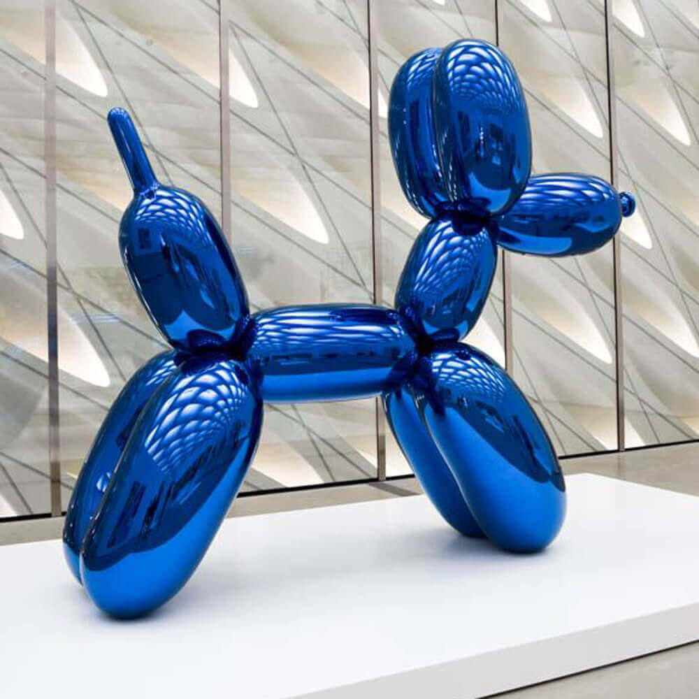 Balloon Dog Sculpture Outdoor Fiberglass Dog Sculpture For Sale SevenTreeSculpture
