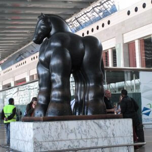 bronze Fernando Botero horse sculpture (1)