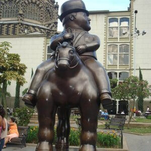 bronze Fernando Botero sculpture Man on Horse (2)