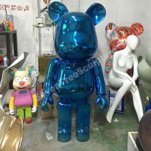 Shopping Shop Decoration Large Electroplate Bearbrick Sculpture