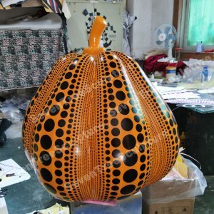 pumpkin sculpture fiberglass