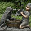Antique Bronze Garden Statues For Sale - Image 2