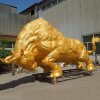Outdoor Bronze Wall Street Bull Statue For Sale - Image 4