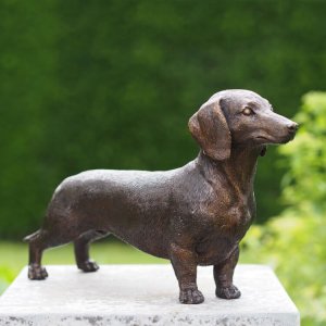 Bronze Dachshund Sculpture For Sale