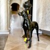 Bronze Greyhound Dog Statues For Sale - Image 3