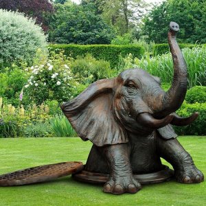 Bronze Elephant Sculpture For Sale