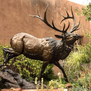 Bronze Elk Statue For Sale