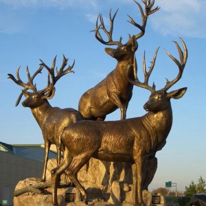 Bronze Elk Sculpture For Sale
