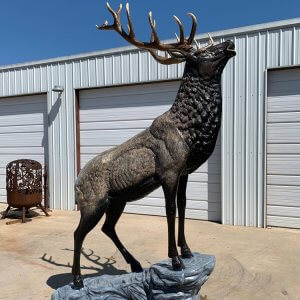 Bronze Life Size Elk Statue For Sale