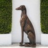 Bronze Greyhound Dog Statues For Sale - Image 4