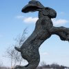 Bronze Hare Sculptures For Sale - Image 2