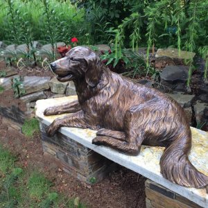 Bronze Golden Retriever Statue For Sale