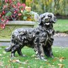 bronze golden retriever Sculpture For Sale - Image 4