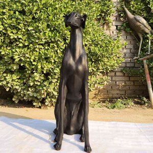 Bronze Whippet Sculpture For Sale
