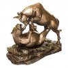 Bull And Bear Fighting Statue For Sale