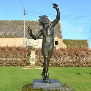 Dancing Faun Bronze For Sale