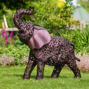 Bronze Elephant Garden Statue For Sale
