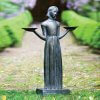 Life Size Children Playing Bronze Sculptures For Sale - Image 4