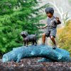 Life Size Children Playing Bronze Sculptures For Sale