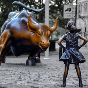 Bronze Wall Street Bull Statue For Sale