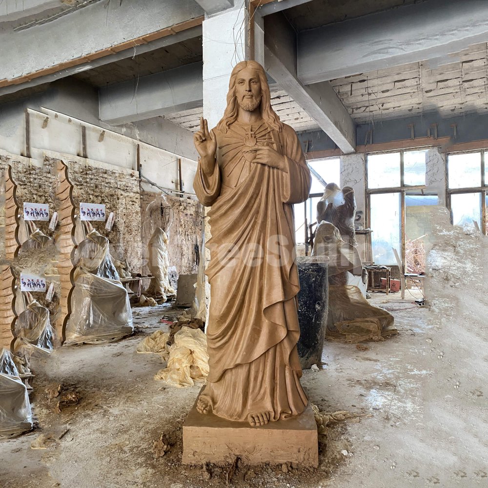 Factory Wholesale Bronze Jesus Sculpture - Image 2