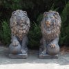 Factory Supply Bronze 2 Lion Statues