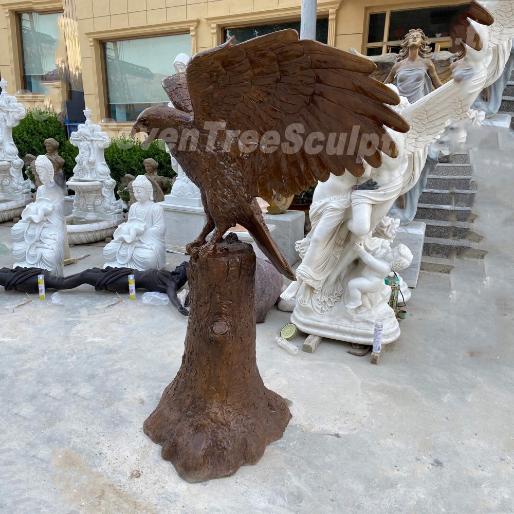 Factory Customization Bronze Eagle Statue For Sale - Image 3
