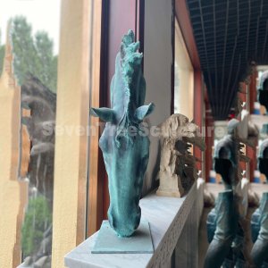 Bronze Horse Head Sculpture For Garden