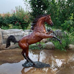Jumping Bronze Horse Statue For Outdoor