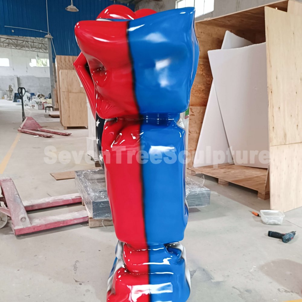 France National Flag Fiberglass Candy Sculpture For Sale - Image 4