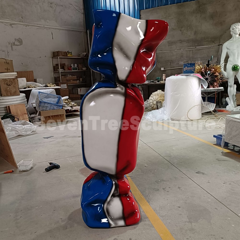 Hot Sale Flag Fiberglass Candy Statue - Image 2
