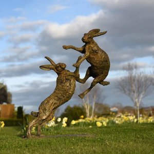 Bronze Rabbit Sculpture For Sale