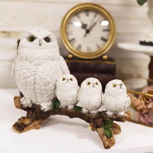 Resin Snowy Owl Statue For Sale