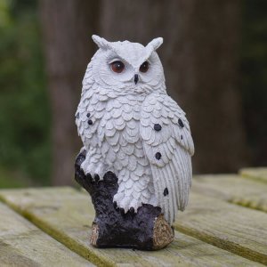 Resin Snowy Owl Sculpture For Sale