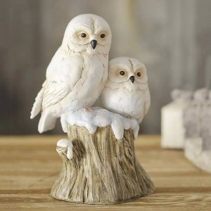 Resin White Owl Statue For Sale