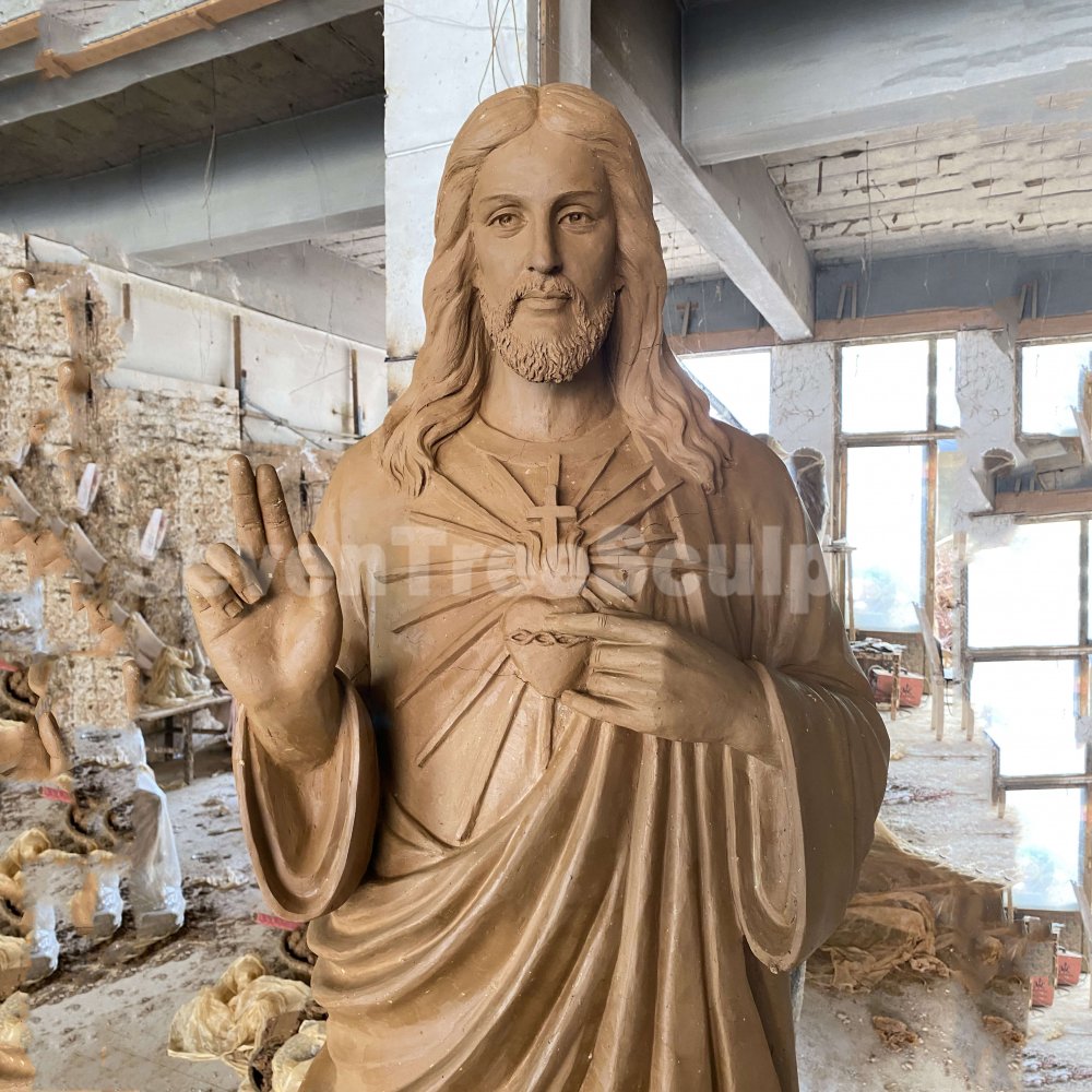 Factory Wholesale Bronze Jesus Sculpture - Image 3