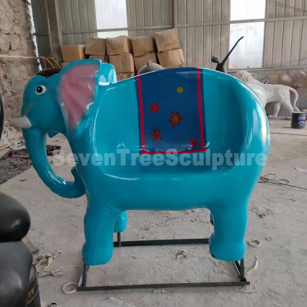 Hot Sale Animal Fiberglass Bench Sculpture - Image 4