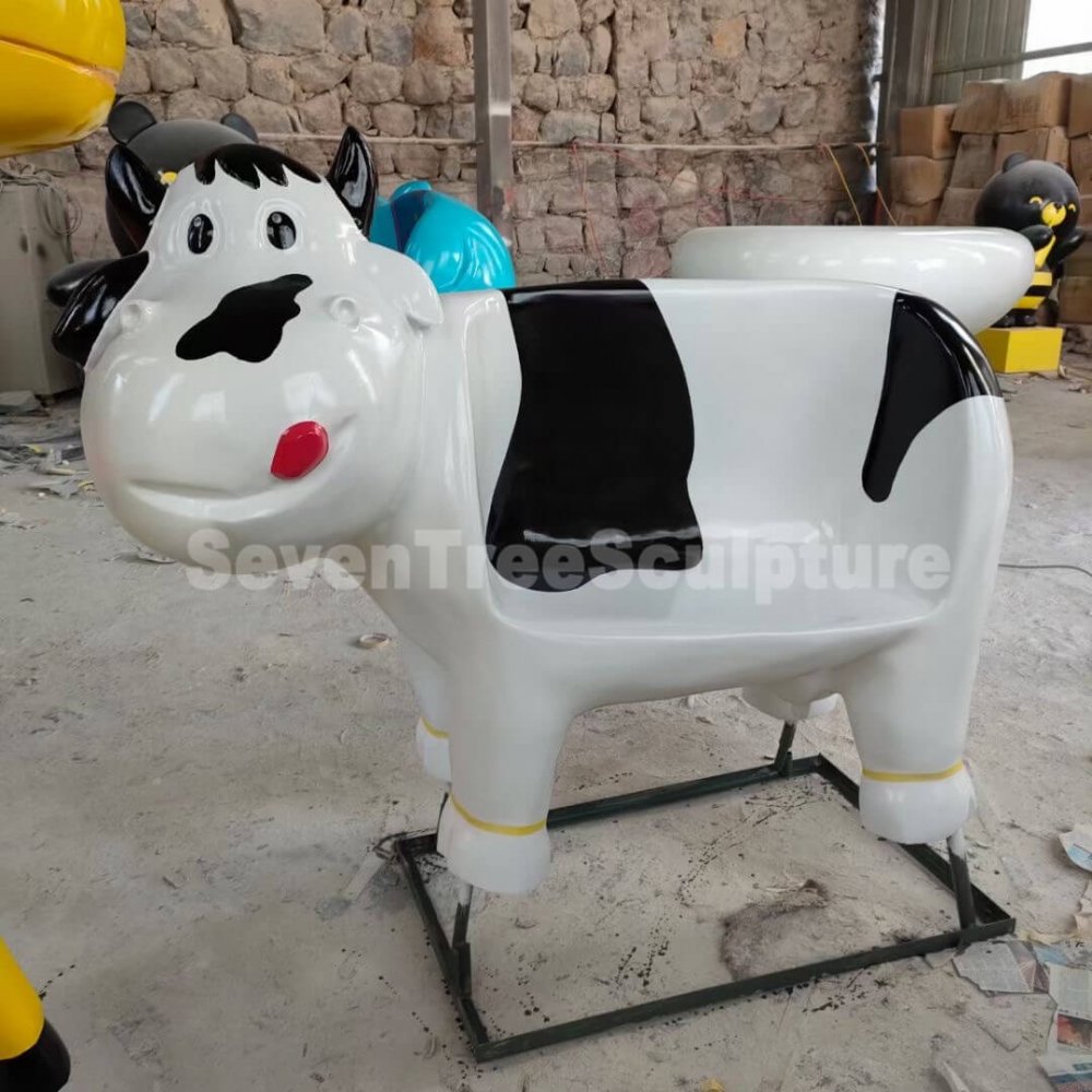 Hot Sale Animal Fiberglass Bench Sculpture - Image 2