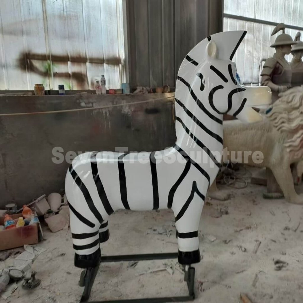 Factory Wholesale Cow Fiberglass Bench Sculpture SevenTreeSculpture
