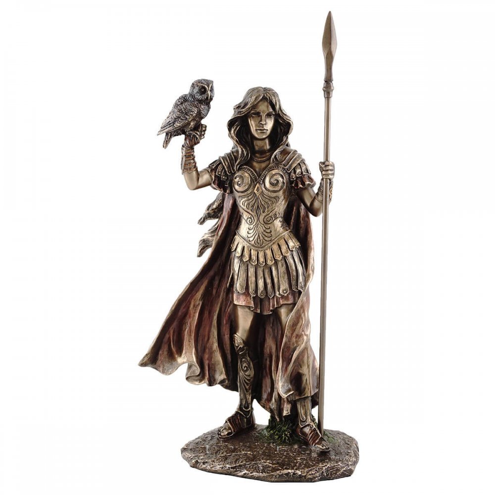 Bronze Owl Of Athena Statue - Image 3