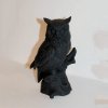 Resin Black Owl Statue For Sale - Image 2