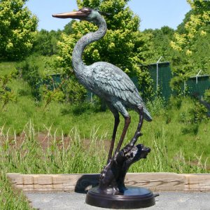 Bronze Blue Heron Statues For Sale