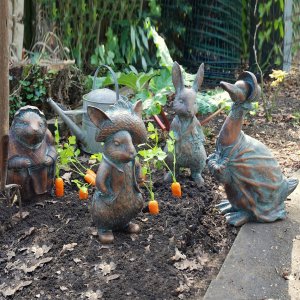 Bronze Bunny Statue For Sale