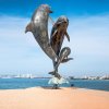Bronze Dolphin Statue For Sale - Image 3