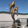 Bronze Dolphin Statue For Sale - Image 2